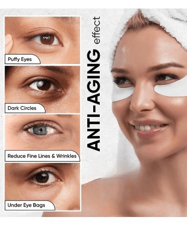 10Pcs Korea Collagen Eye Patches – Anti-puffiness and dark circle remover for under-eye care