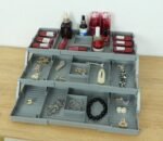 3-Tier Collapsible Jewelry & Makeup Organizer Box