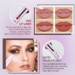 4-in-1 Waterproof Makeup Pen – Eyeliner, Eyebrow, Lip Liner & Highlighter | Long-Lasting & Easy to Use - Image 3