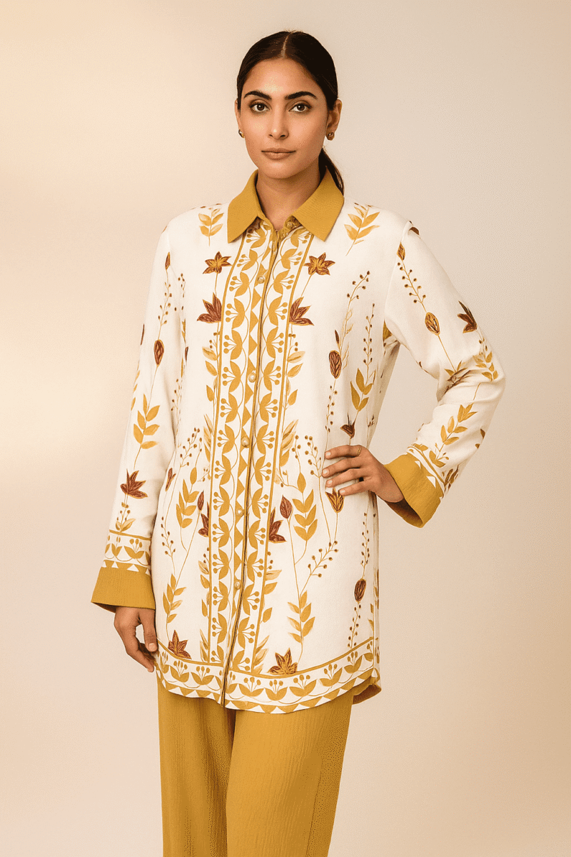 Casual 02 Pc China Cotton Co-ord Set for Women Trendy Casual 02 Pc China Cotton Co-ord Set for Women – Marble Print