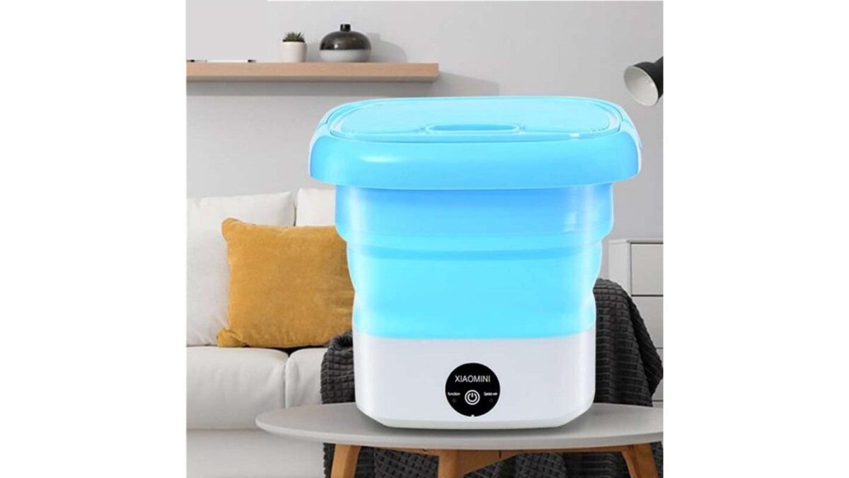 Mini Foldable Washing Machine1 Powerful Mini Foldable Washing Machine with dryer, Huge Capacity - Image 1