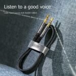 Joyroom SY-20A1 6ft Aux Cable – Braided, Gold-Plated & Durable 3.5mm Audio Cord | Best for Car, Speakers & Phones - Image 3