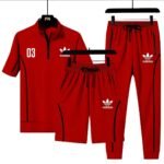 Stylish Men's Red Tracksuit Half-Zip Top – Sporty & Comfortable - Image 8