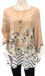 Elegant Printed Silk Shirt for Women | Casual & Formal Wear - Image 3