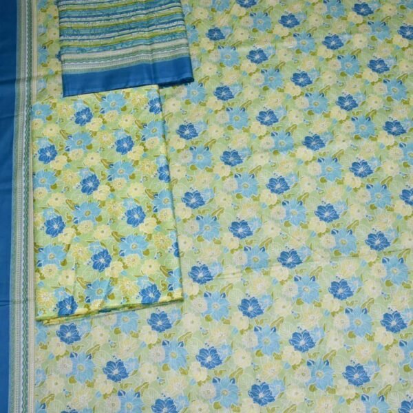 Bin Saeed Premium Digital Printed Lawn Suit | Unstitched Fabric | Elegant Floral Patterns