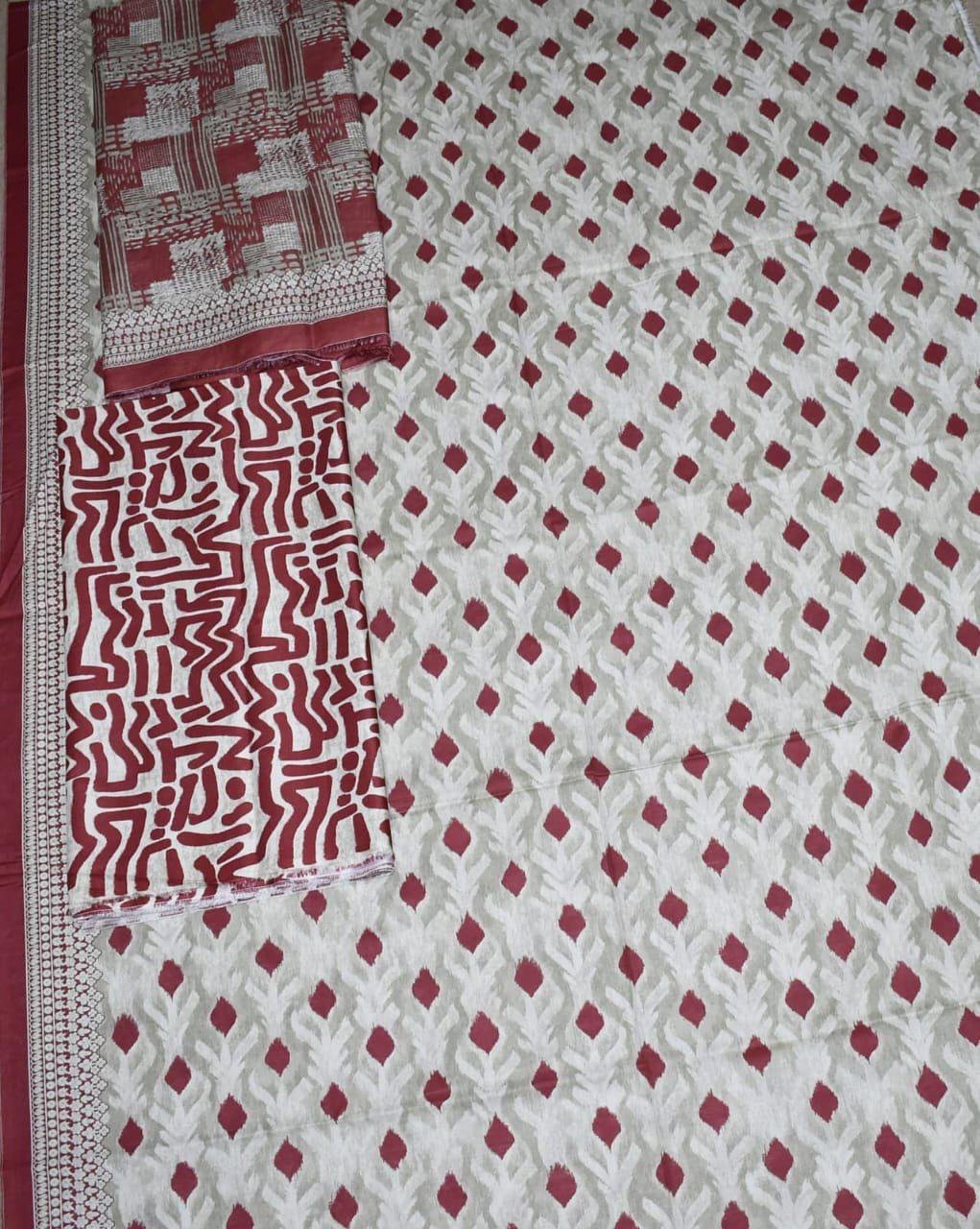 Bin Saeed Maroon Lawn 3-Piece Unstitched Bin Saeed Maroon Lawn 3-Piece Unstitched Suit Front View