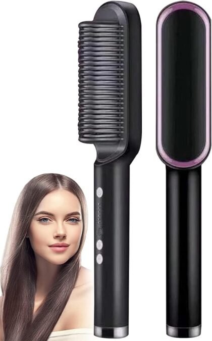 HQT-909B Electric Hair Straightening & Curling Comb