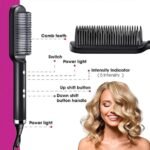 HQT-909B Electric Hair Straightening & Curling Comb – 2-in-1 Professional Hair Styler - Image 3