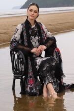 “Elegant Sequence Embroidery Lawn Shirt with Chiffon Dupatta & Trouser – 5 Best Summer Styles 2025 - Image 5