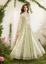 3Pc Unstitched Lawn Dress Pastel Green – Stunning Chiffon Dupatta with Sequins Embroidery - Image 6