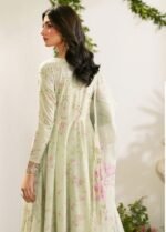 3Pc Unstitched Lawn Dress Pastel Green – Stunning Chiffon Dupatta with Sequins Embroidery - Image 5