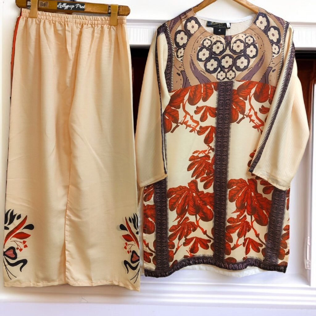 Fusion Premium 2Pc Co-Ords Set in Crystal Lawn – Stylish Women’s Summer Outfit 2025