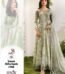 3Pc Unstitched Lawn Dress Pastel Green with Chiffon Dupatta and Sequins Embroidery
