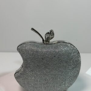 Apple Shape Evening Clutch for Women Glamorous Party Wedding Handbag
