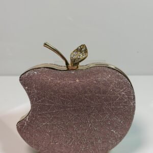 Apple Shape Evening Clutch for Women Glamorous Party Wedding Handbag