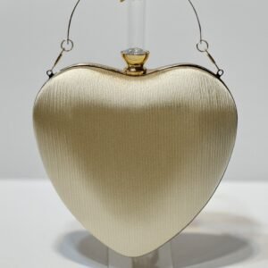 Heart Shape Clutch for Women Bridal Wedding Party Handbag