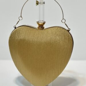 Heart Shape Clutch for Women Bridal Wedding Party Handbag