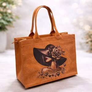 Canvas Tote Bag for Women Large Capacity Handbag with Inside Pocket