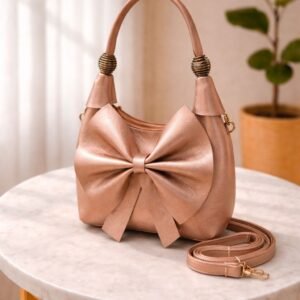 Cute Bow Handbag for Women Mini Crossbody Shoulder Bag Aesthetic Purse