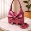Cute Bow Handbag for Women Mini Crossbody Shoulder Bag Aesthetic Purse