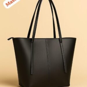 Faux Leather Tote Bag for Women Green Large Capacity Shoulder Bag