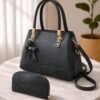 womens handbag set with wallet stylish 2 pcs shoulder tote bag