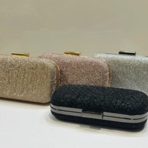 Sparkle finish women evening clutch purse for party and wedding use