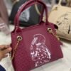 Hijabi Girl Print Shoulder Bag stylish women handbag with gold chain strap