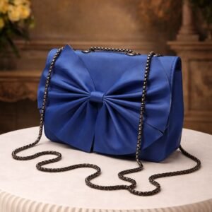 bow clutch bag for women with chain strap stylish party purse