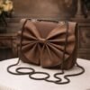 bow clutch bag for women with chain strap stylish party purse