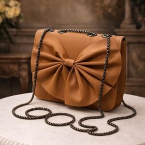 bow clutch bag for women with chain strap stylish party purse